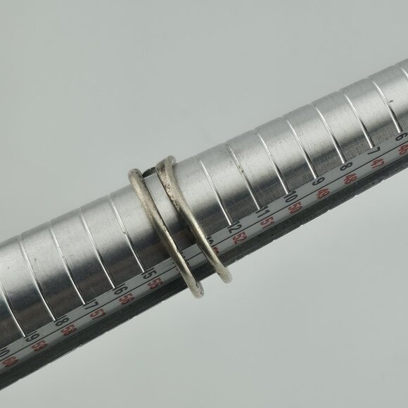 Ring Sterling Silver MCM MODERN contemporary Artisan Organic Minimalist Size 6.5 - Picture 4 of 11